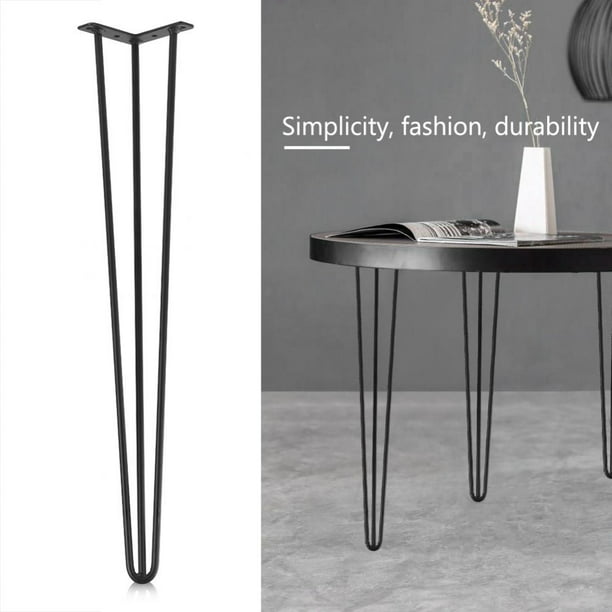 4x Set Hairpin Coffee Table Leg Heavy Duty Metal Iron 3 Rods Furniture Desk Legs